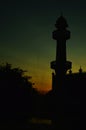 mosque pattani light night playing Royalty Free Stock Photo
