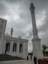 The mosque `Pride of Muslims` named after the Prophet Muhammad in the city of Shali in the Chechen Republic of Russia.