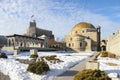 The mosque of Rabati Castle in Akhaltsikhe in winter, Georgia