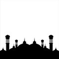 Mosque Religian Footer Royalty Free Stock Photo