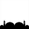 Mosque Religian Footer Royalty Free Stock Photo