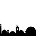 Mosque Religian Footer Royalty Free Stock Photo