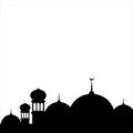 Mosque Religian Footer Royalty Free Stock Photo