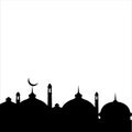 Mosque Religian Footer Royalty Free Stock Photo