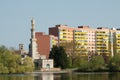 Mosque and residential block