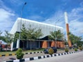 Mosque at rest area 166 A Trans Java Indonesia toll road. Royalty Free Stock Photo