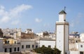 Mosque and rooftops essaouira morocco Royalty Free Stock Photo