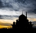 Mosque Silhouette, Malaysia III Royalty Free Stock Photo