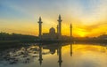 Mosque silhouette Royalty Free Stock Photo