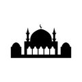 mosque silhouettes. mosque icon