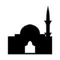 mosque silhouettes. mosque icon