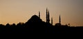 Mosque silhoutte Royalty Free Stock Photo
