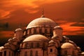 Mosque sunset Royalty Free Stock Photo