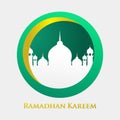 Mosque template design vector. Islamic illustration design, ramadan logo vector