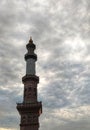 mosque tower on a cloudy afternoon Royalty Free Stock Photo