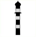 mosque tower illustration I company logo design in islamic vibes identity