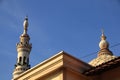 A mosque tower that resembles a nabawi mosque Royalty Free Stock Photo