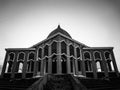 Mosque on Black and White Minimalism dramatic