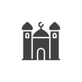 Mosque vector icon Royalty Free Stock Photo