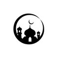 Mosque vector logo design illustration Royalty Free Stock Photo