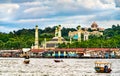 Mosque and water village in Bandar Seri Begawan, Brunei Royalty Free Stock Photo