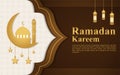 Mosques silhouettes. Ramadan kareem background Royalty Free Stock Photo