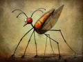 Surreal mosquito Royalty Free Stock Photo