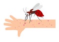 Mosquito bite Royalty Free Stock Photo