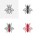 Mosquito bloodsucker icon