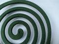 mosquito coil and white background Royalty Free Stock Photo