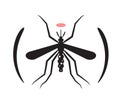 Mosquito - Dengue - Icon Royalty Free Stock Photo