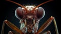 Mosquito Eye Portrait In The Style Of Mike Campau