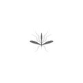 Mosquito icon flat design template vector illustration Royalty Free Stock Photo