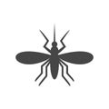 Mosquito Icon Flat Graphic Design - Illustration Royalty Free Stock Photo