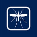 Mosquito Icon Flat Graphic Design - Illustration Royalty Free Stock Photo