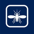 Mosquito Icon Flat Graphic Design - Illustration Royalty Free Stock Photo