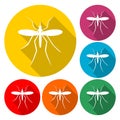 Mosquito Icon Flat Graphic Design - Illustration Royalty Free Stock Photo