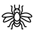 Mosquito icon outline vector. Bite net Royalty Free Stock Photo