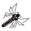 Mosquito icon, simple style Royalty Free Stock Photo