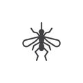 Mosquito icon vector