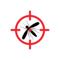 Mosquito insect aerosol bottle icon. Bug and mosquito spray