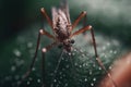 mosquito insect closeup macro generative ai