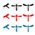 Mosquito insect vector design illustration Royalty Free Stock Photo