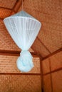 Mosquito Net in Bamboo Hut Royalty Free Stock Photo