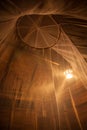 Mosquito net over bed in the guesthouse of Khao Sok sanctuary, Royalty Free Stock Photo