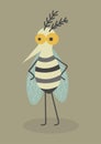 A Mosquito Pastel Cartoon