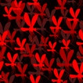 Mosquito seamless pattern. Red mosquito 3D texture. 3d background of insects. Swarm of mosquitoes. flock of malarial mosquitoes.