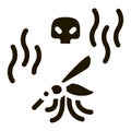 Mosquito Skull Icon Vector Glyph Illustration