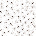 Mosquitoes Seamless Pattern