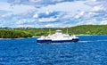 Moss - Horten Ferry crossing Oslofjord - Norway Royalty Free Stock Photo